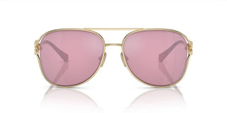 Miu Miu SMU 52ZS women Gold Pilot Sunglasses