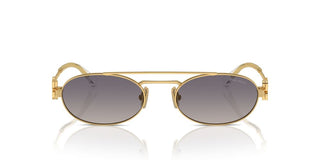 Miu Miu SMU 54ZS women Gold Geometric Sunglasses