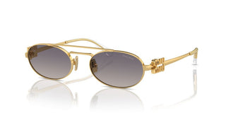 Miu Miu SMU 54ZS women Gold Geometric Sunglasses