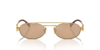 Miu Miu SMU 54ZS women Gold Geometric Sunglasses