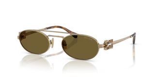 Miu Miu SMU 54ZS women Gold Geometric Sunglasses