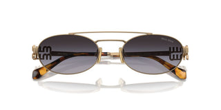 Miu Miu SMU 54ZS women Gold Geometric Sunglasses