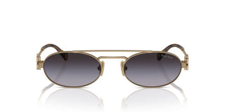 Miu Miu SMU 54ZS women Gold Geometric Sunglasses