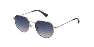 Police SPLN30 unisex Silver Geometric Sunglasses