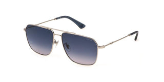 Police SPLN32 unisex Silver Pilot Sunglasses