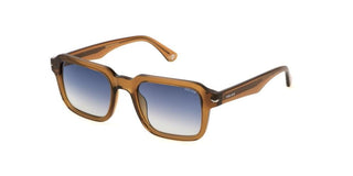 Police SPLN36 unisex Orange Squared Sunglasses