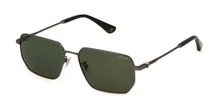 Police SPLN40 unisex Ruthenium Geometric Sunglasses