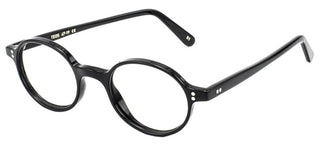 L.G.R TEOS men Black Round Eyeglasses