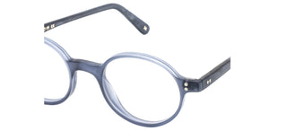 L.G.R TEOS men Blue Round Eyeglasses