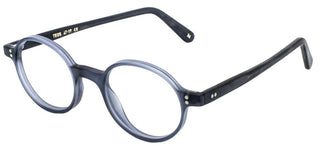 L.G.R TEOS men Blue Round Eyeglasses