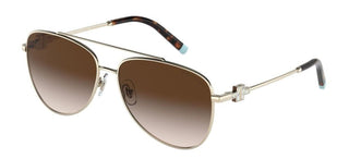 Tiffany & Co. TF 3080 women Gold Pilot Sunglasses