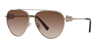 Tiffany & Co. TF 3092 women Gold Pilot Sunglasses