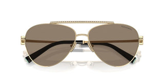 Tiffany & Co. TF 3101B women Gold Pilot Sunglasses