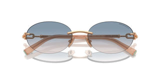 Tiffany & Co. TF 3104D unisex Gold Oval Sunglasses