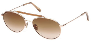 Tod's TO0282 men Rose gold Pilot Sunglasses