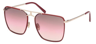 Tod's TO0293 women Red Geometric Sunglasses