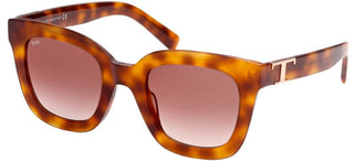 Tod's TO0301 women Havana Geometric Sunglasses