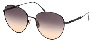 Tod's TO0303 women Black Round Sunglasses