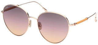 Tod's TO0303 women Rose gold Round Sunglasses