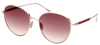 Tod's TO0303 women Rose gold Round Sunglasses