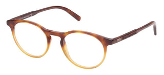 Tod's TO5250 men Havana Round Eyeglasses