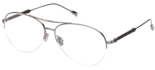 Tod's TO5254 unisex Ruthenium Pilot Eyeglasses