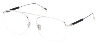 Tod's TO5255 men Silver Geometric Eyeglasses