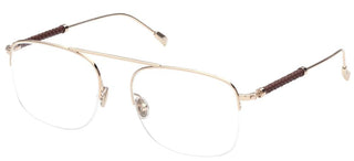 Tod's TO5255 men Gold Geometric Eyeglasses