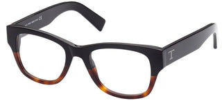 Tod's TO5263 men Havana Geometric Eyeglasses