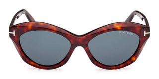 Tom Ford TONI FT 1111 unisex Havana Cat Eye Sunglasses