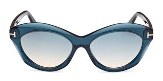 Tom Ford TONI FT 1111 unisex Blue Cat Eye Sunglasses