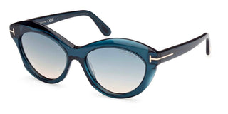 Tom Ford TONI FT 1111 unisex Blue Cat Eye Sunglasses