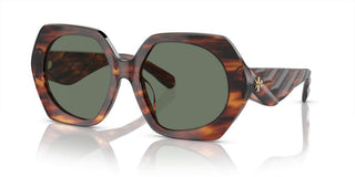 Tory Burch TY 7195U women Brown Geometric Sunglasses