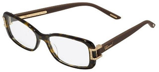 Chopard VCH180S women Havana Geometric Eyeglasses