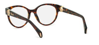 Chopard VCH350S women Havana Round Eyeglasses