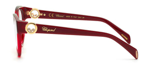 Chopard VCH350S women Red Round Eyeglasses