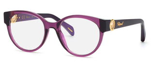 Chopard VCH350S women Violet Round Eyeglasses