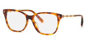 Chopard VCH352S women Havana Geometric Eyeglasses