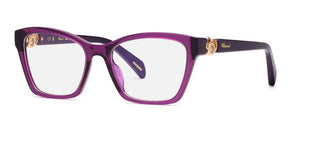 Chopard VCH355S unisex Violet Geometric Eyeglasses