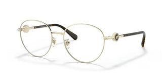 Versace VE 1273D women Gold Oval Eyeglasses