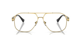 Versace VE 1287 men Gold Pilot Eyeglasses