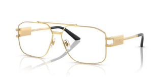 Versace VE 1302 men Gold Pilot Eyeglasses