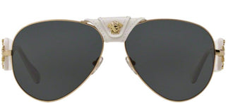 Versace VE 2150Q men White Pilot Sunglasses