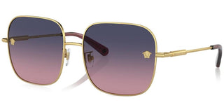 Versace VE 2246D women Gold Oversize Sunglasses