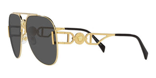 Versace Ve 2255 Unisex Gold Visor Sunglasses