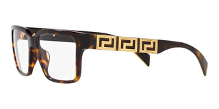 Versace VE 3339U men Havana Squared Eyeglasses