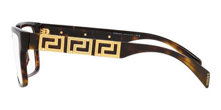 Versace VE 3339U men Havana Squared Eyeglasses