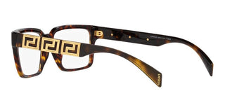 Versace VE 3339U men Havana Squared Eyeglasses