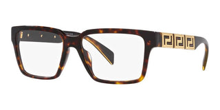 Versace VE 3339U men Havana Squared Eyeglasses