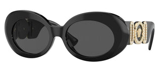 Versace VE 4426BU women Black Round Sunglasses